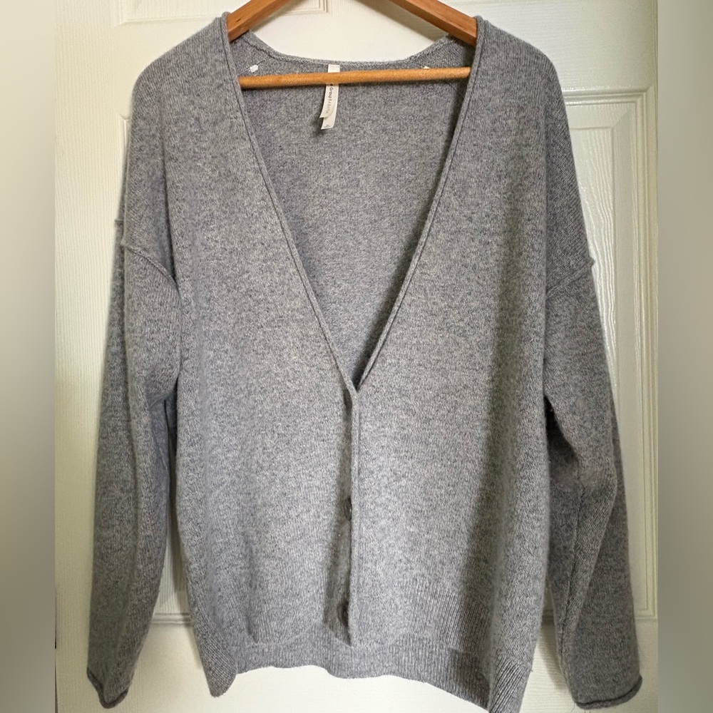 Aritzia Babaton Grey Women's Cashmere Cardigan